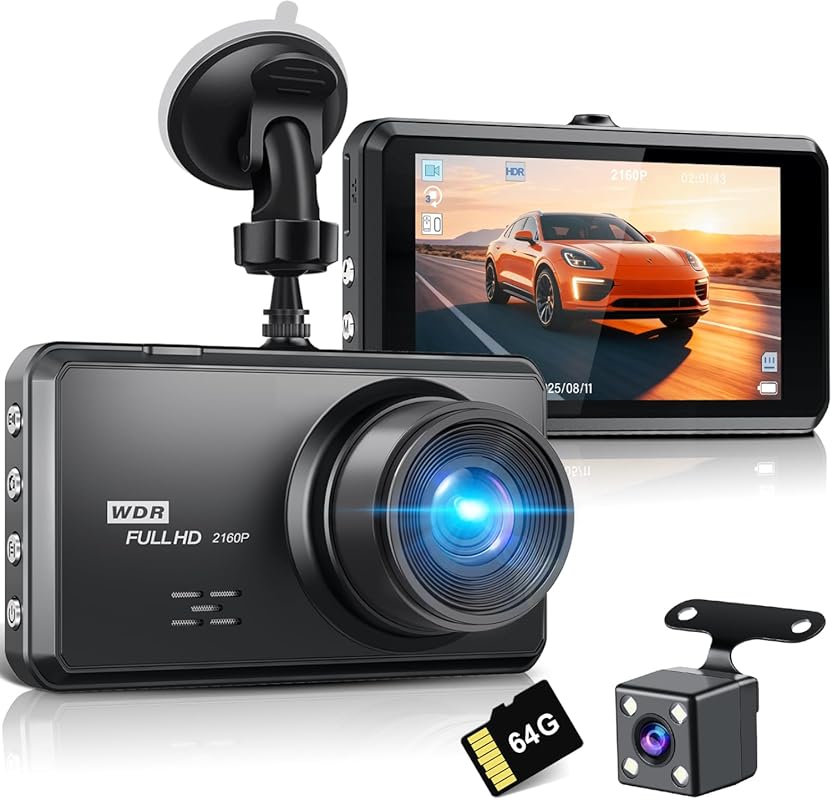 SHRINLUCK 2K Dual Dash Cam