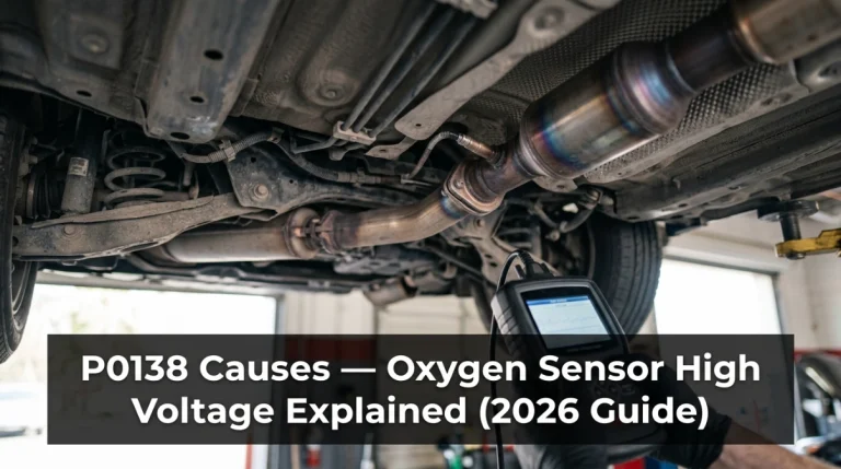 P0138 Causes — Oxygen Sensor High Voltage Explained (2026 Guide)