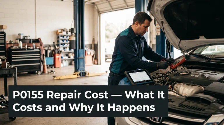 P0155 Repair Cost — What It Costs and Why It Happens