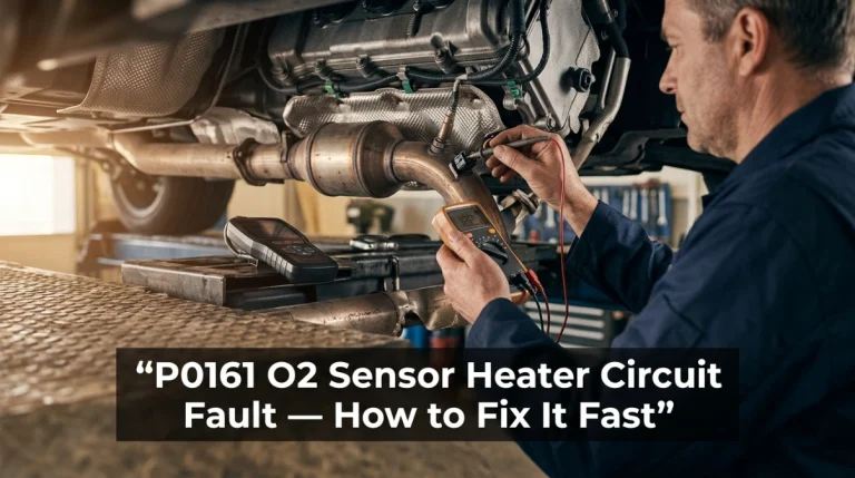 P0161 O2 Sensor Heater Circuit Fault — How to Fix It Fast
