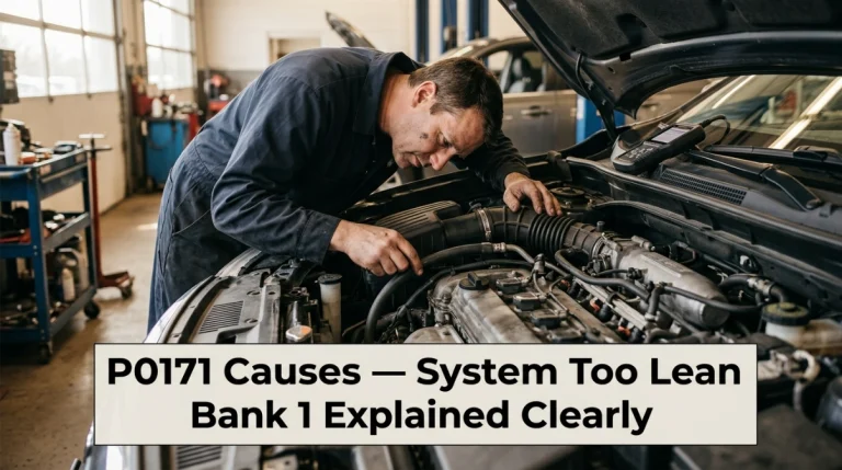 P0171 Causes — System Too Lean Bank 1 Explained Clearly