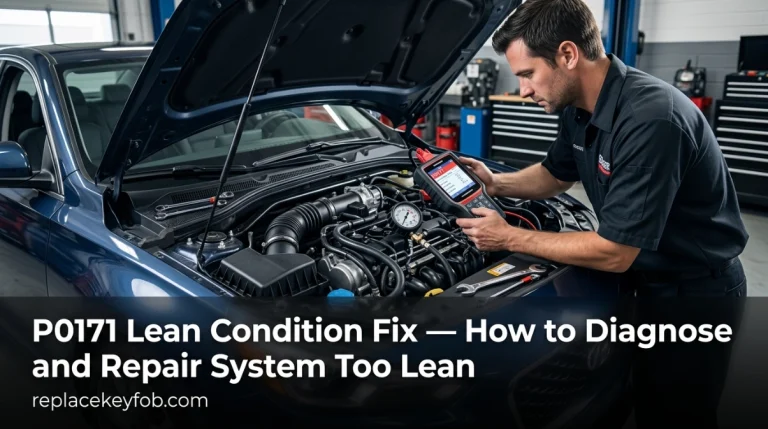 P0171 Lean Condition Fix — How to Diagnose and Repair System Too Lean