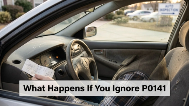 Driver noticing a check engine light and higher fuel costs after ignoring P0141