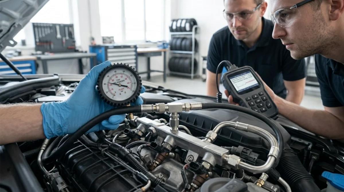 Fuel system symptoms linked to P0171
