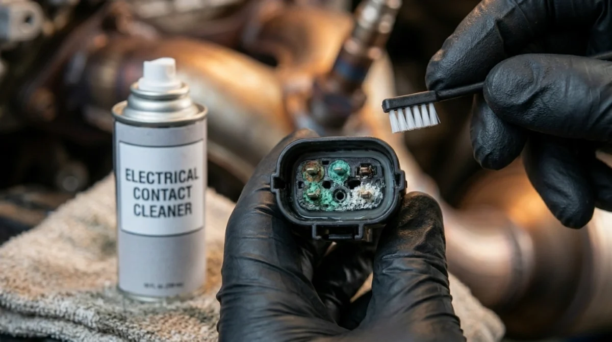 Corroded Oxygen Sensor Terminals