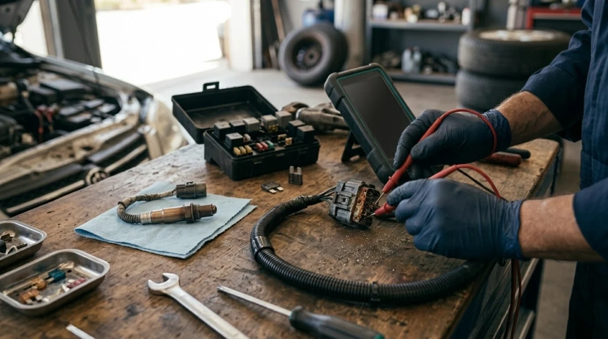 O2 sensor, fuse, connector, and wiring repair options for a P0135 code