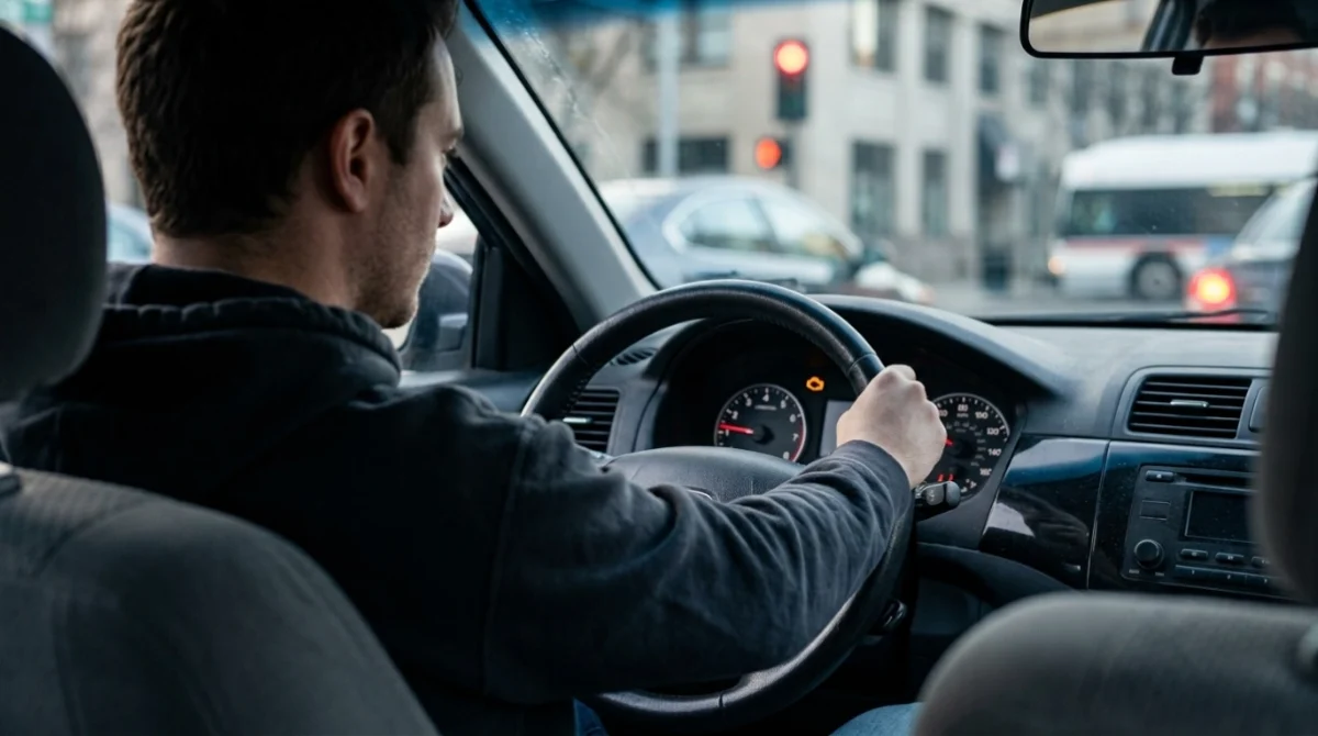 Driver notices early P0133 symptoms as the check engine light appears
