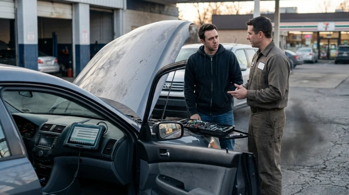 Driver seeks immediate help after severe P0133 symptoms and engine misfires