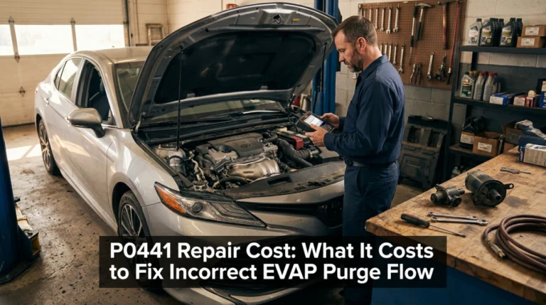 P0441 Repair Cost What It Costs to Fix Incorrect EVAP Purge Flow