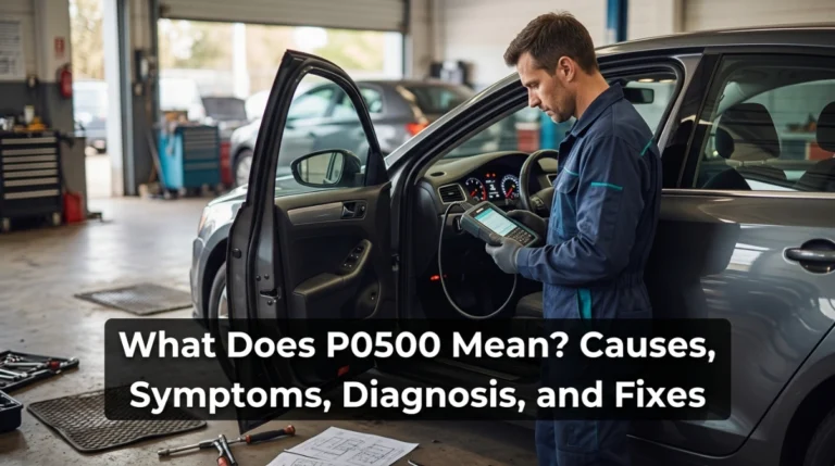 What Does P0500 Mean Causes, Symptoms, Diagnosis, and Fixes