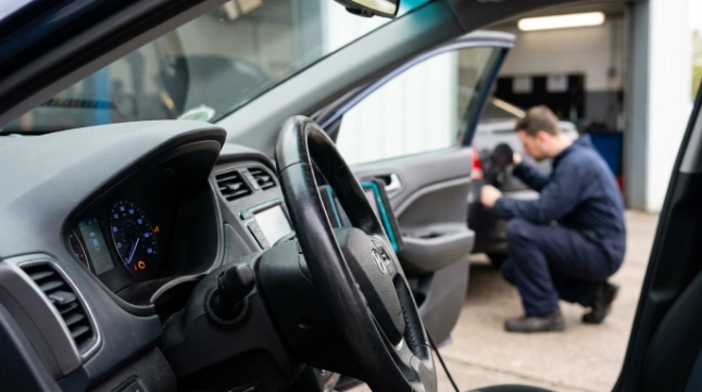 P0455 symptoms with illuminated check engine light while vehicle maintains a normal idle