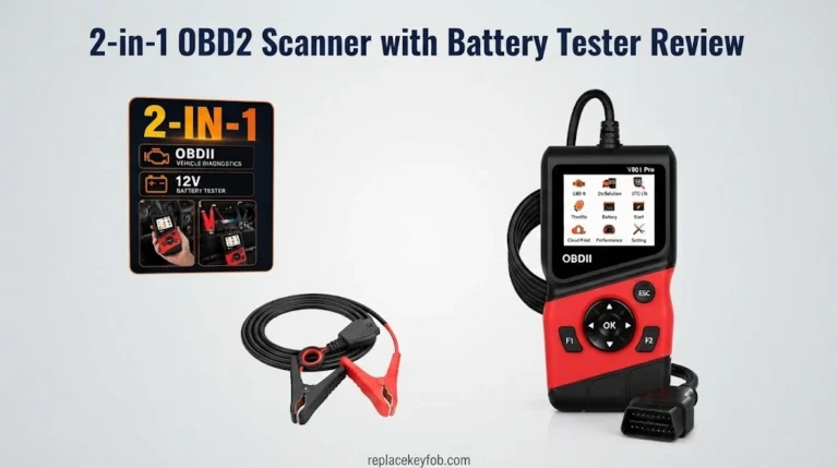 2-in-1 OBD2 Scanner with Battery Tester Review