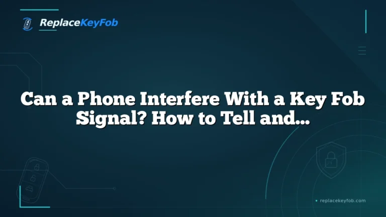 Can a Phone Interfere With a Key Fob Signal? How to Tell and What to Try First