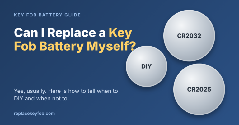 Can I replace a key fob battery myself