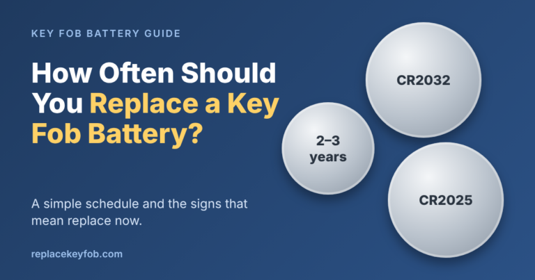 How often to replace a key fob battery