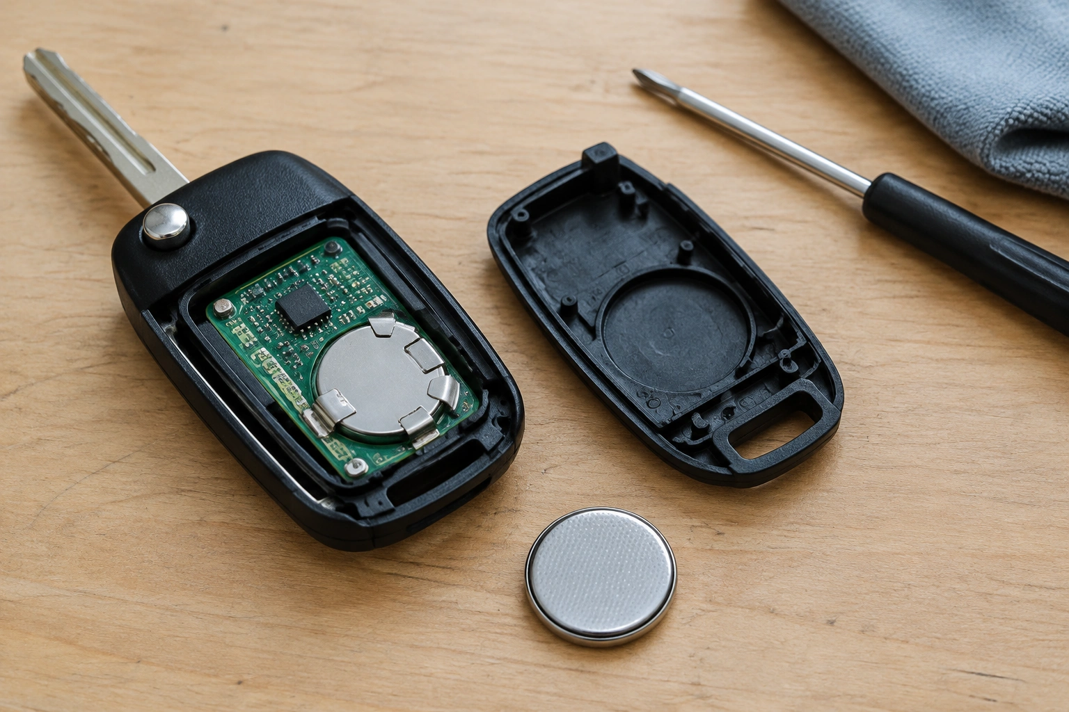 Car key fob battery replacement troubleshooting