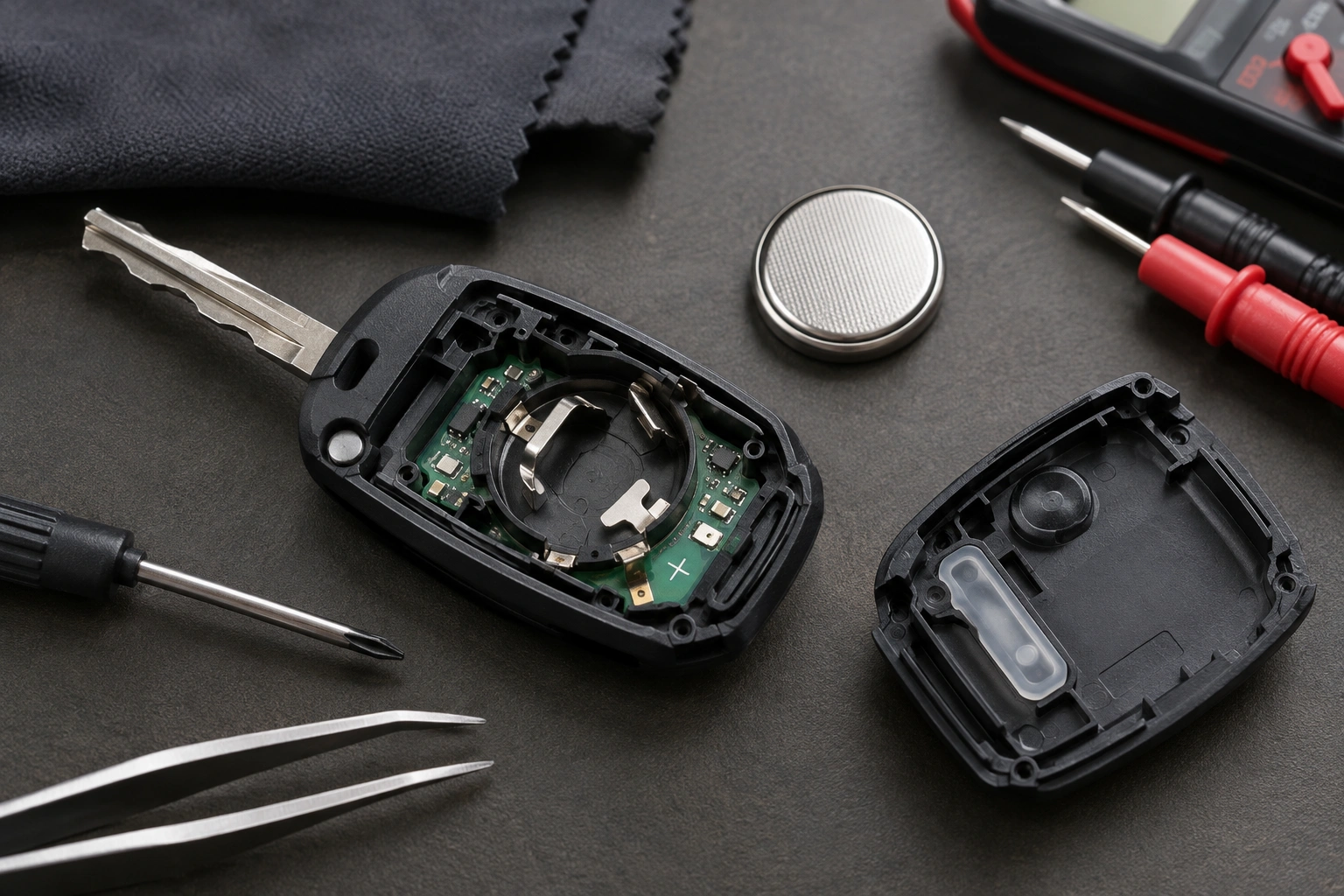 Key fob battery replacement troubleshooting