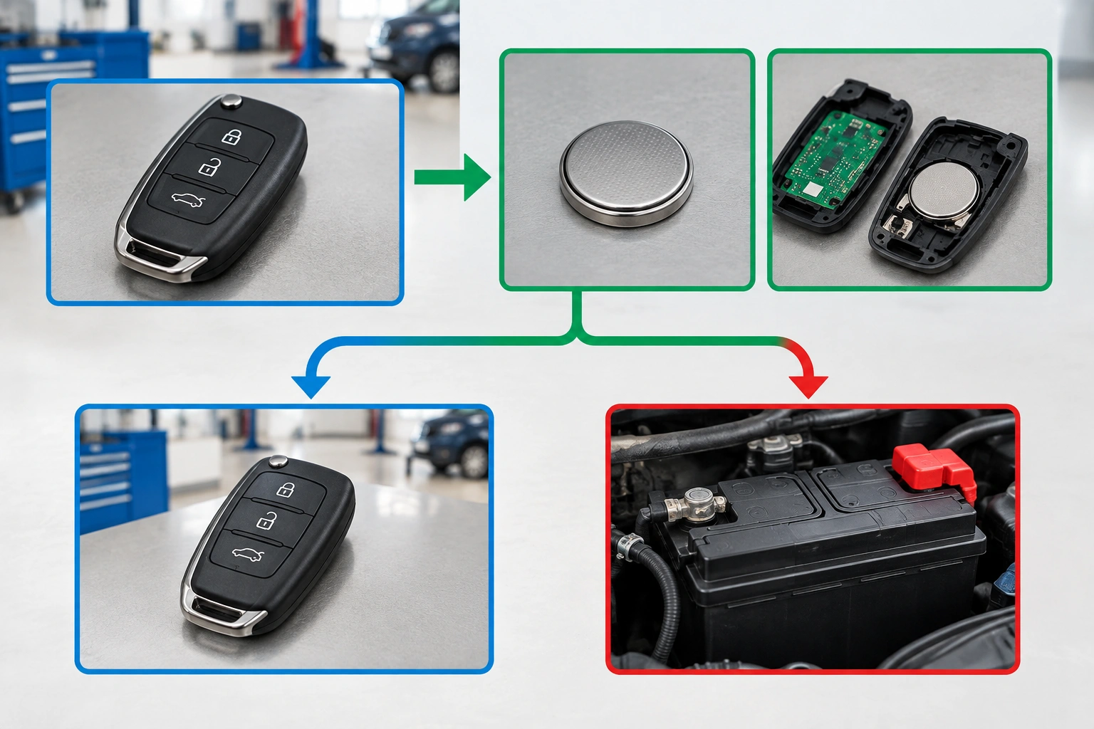 Key fob troubleshooting steps for intermittent failure