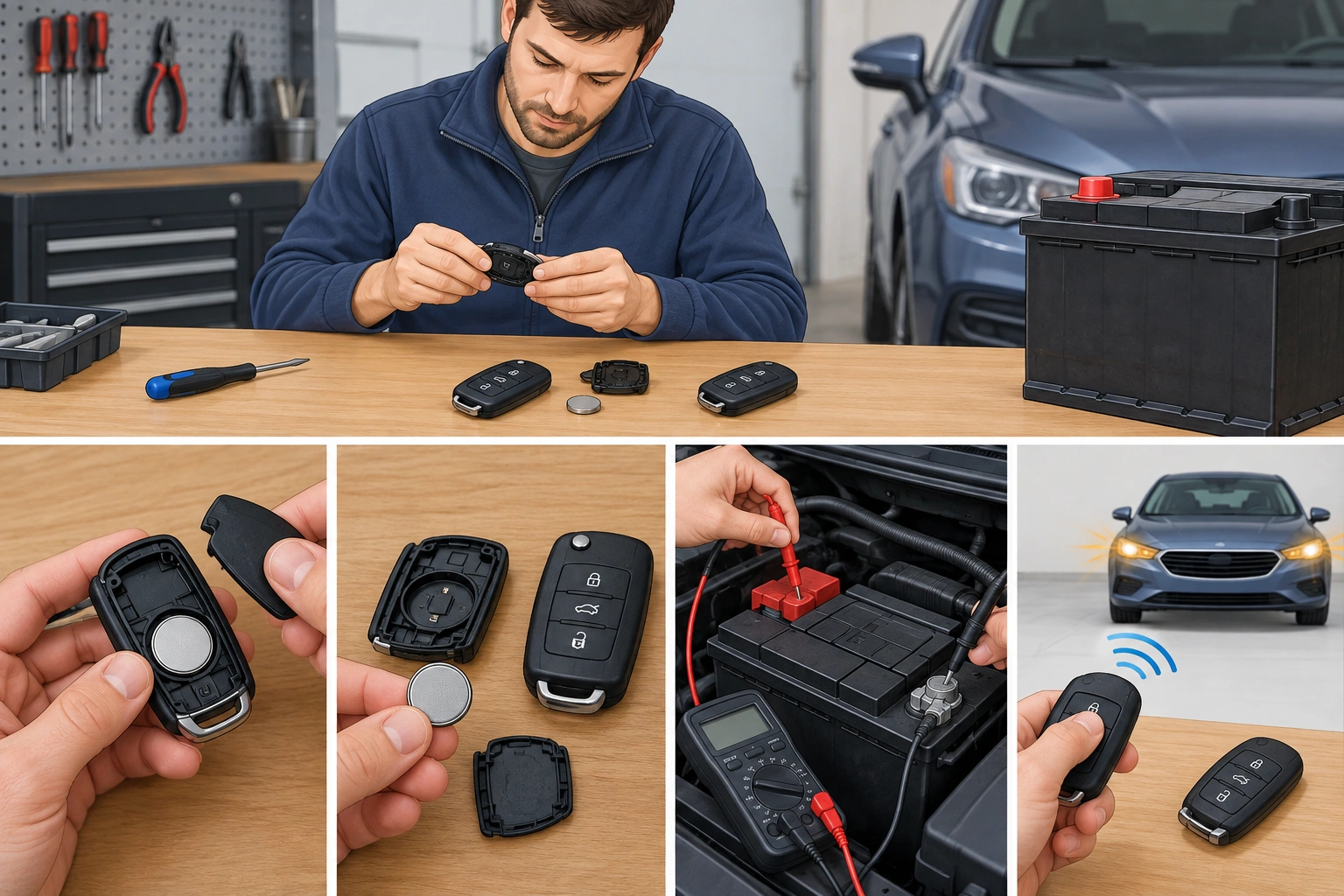 mechanic-style troubleshooting approach for a key fob