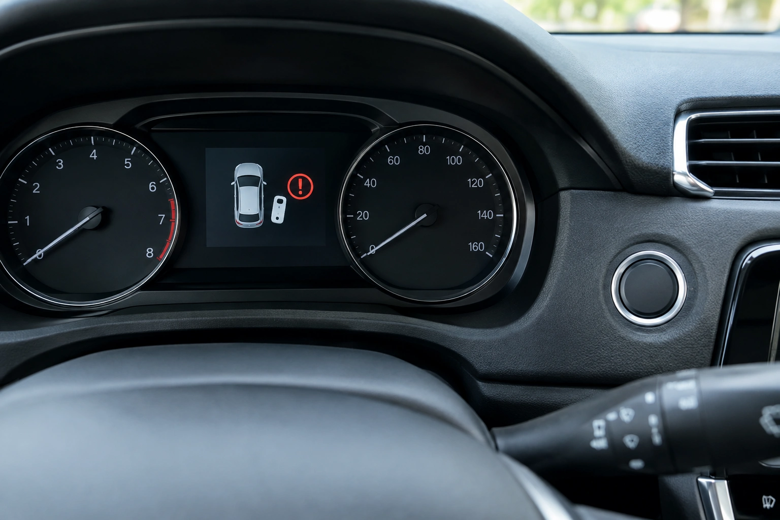 dashboard message saying key not detected on push button start