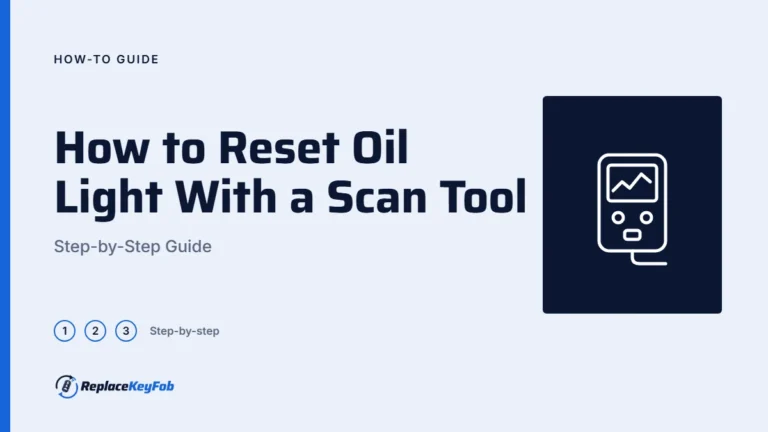 How to Reset Oil Light With a Scan Tool: Step-by-Step Guide