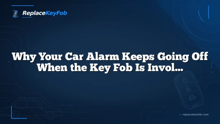 Why Your Car Alarm Keeps Going Off When the Key Fob Is Involved